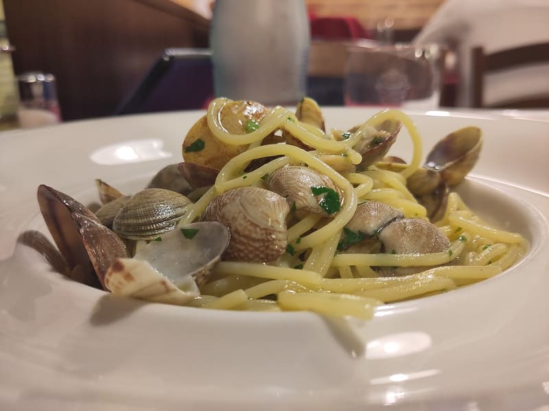 Foto di esempio: spaghetti alle vongole